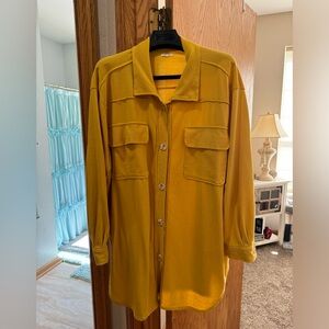 Maurices Shacket, yellow, three XL, smoke-free home